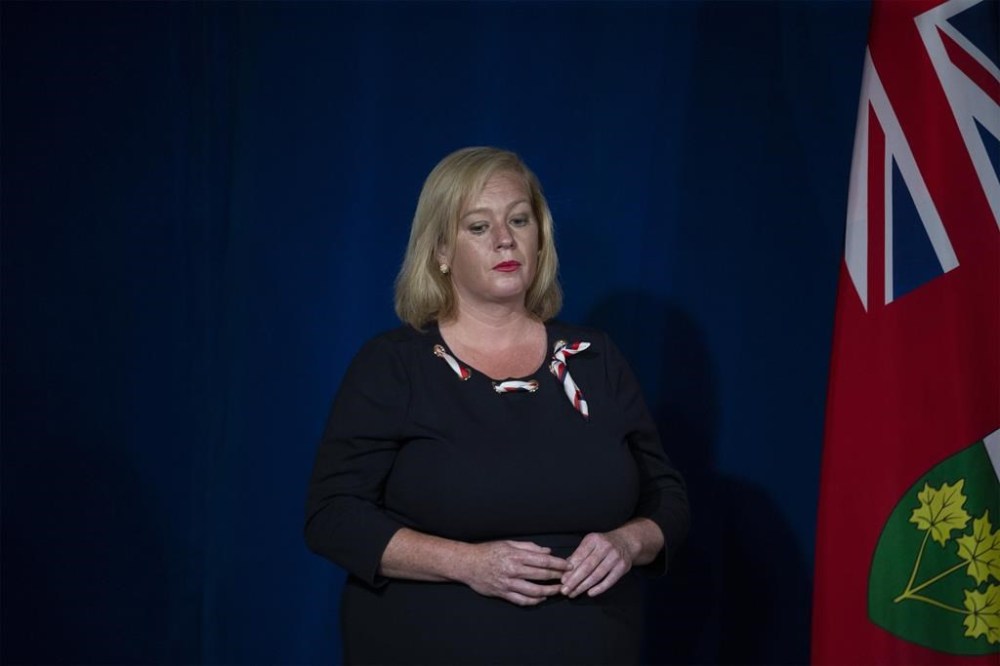 Longtime Ottawa MPP Lisa MacLeod attends a briefing in Toronto on June 15, 2020. A post to social media from MacLeod announced she will not be seeking re-election as the MPP for Nepean. THE CANADIAN PRESS/Chris Young