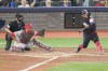 Toronto Blue Jays' catcher Alejandro Kirk (30) hits a go ahead single against the St. Louis Cardinals in the 4th inning during MLB baseball action in Toronto, Friday September 13, 2024. THE CANADIAN PRESS/Chris Young