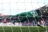 Manchester United's goalkeeper Andre Onana save a penalty from Southampton's Cameron Archer during the English Premier League soccer match between Southampton and Manchester United at St. Mary's stadium in Southampton, England, Saturday, Sept. 14, 2024. (AP Photo/Alastair Grant)