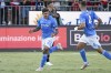 Napoli's Giovanni Di Lorenzo celebrates after scoring his side's opening goal during the Serie A soccer match between Cagliari and Napoli, in Cagliari, Italy, Sunday, Sept. 15, 2024. (Gianluca Zuddas/LaPresse via AP)