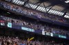 FILE - Manchester City fans celebrate after Manchester City's Rodrigo scores his side's third goal during the English Premier League soccer match between Manchester City and West Ham United at the Etihad Stadium in Manchester, England, Sunday, May 19, 2024. (AP Photo/Dave Thompson, File)