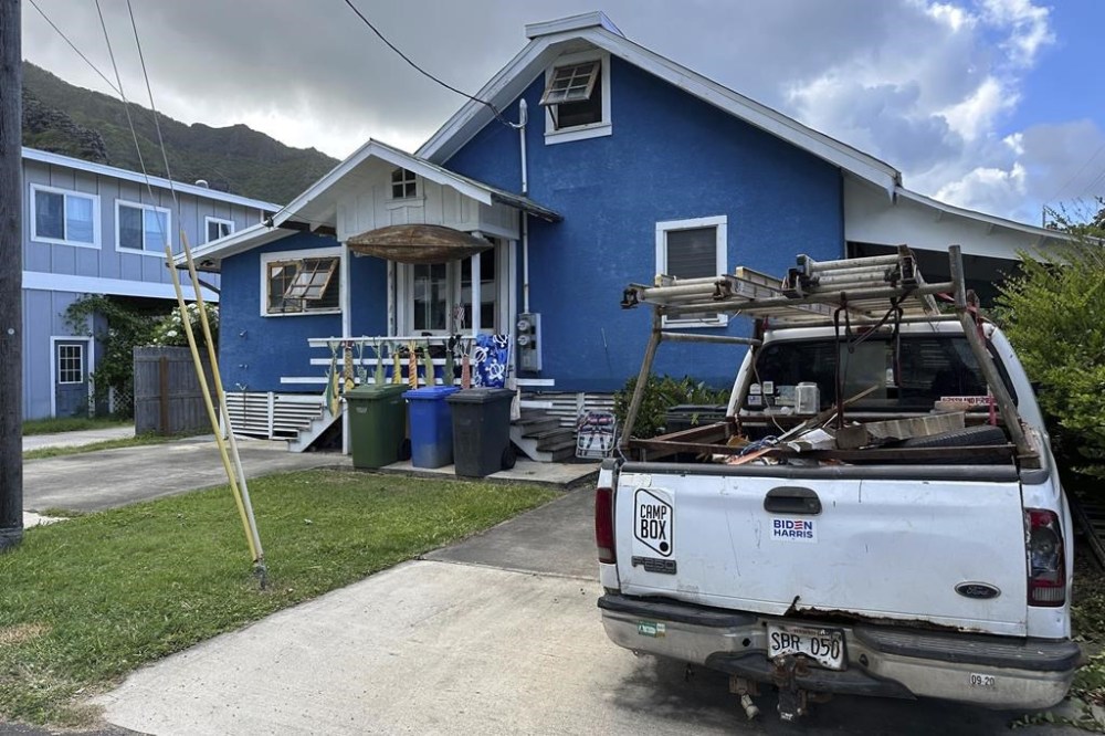 The house of Ryan Routh is seen in Kaaawa, Hawaii, Sunday, Sept. 15, 2024. Routh is in police custody in connection with the apparent assassination attempt of Republican presidential nominee former President Donald Trump on Sunday in West Palm Beach, Fla. (AP Photo/Audrey McAvoy)