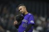 Colorado Rockies starting pitcher Antonio Senzatela takes of his cap as he heads to the dugout after bing pulled from the mound in the fourth inning of a baseball game against the Arizona Diamondbacks, Monday, Sept. 16, 2024, in Denver. (AP Photo/David Zalubowski)