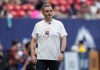 Vancouver Whitecaps head coach Vanni Sartini paces the sideline during the first half of an MLS soccer match against the Houston Dynamo, in Vancouver, on Saturday, July 20, 2024. Vanni Sartini isn't known for keeping his opinions to himself. During training, the head coach of the Vancouver Whitecaps regularly paces the field, yelling instructions in multiple languages and gesticulating wildly. THE CANADIAN PRESS/Darryl Dyck