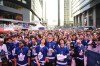 Toronto Maple Leafs fans react as they gather in Maple Leaf Square to watch second round NHL Stanley Cup playoff hockey action against the Florida Panthers in Toronto on Wednesday, May 10, 2023. THE CANADIAN PRESS/Christopher Katsarov