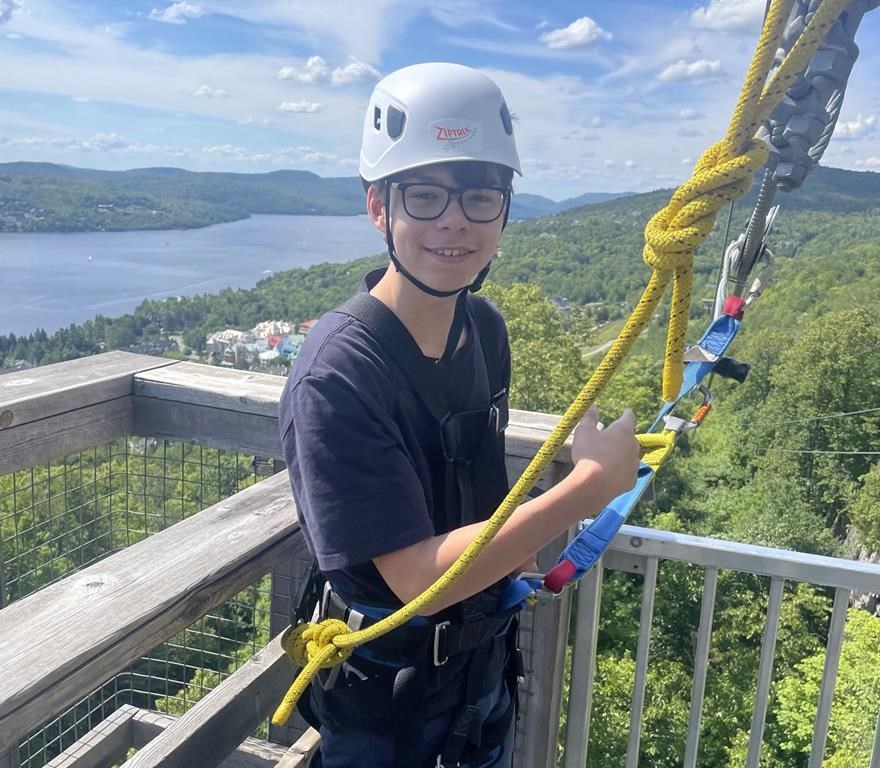 Mathis Boivin is shown in a handout photo. Montreal police have arrested two people on drug charges following an investigation into the death of Mathis Boivin, a 15-year-old boy who died from a drug overdose last December. THE CANADIAN PRESS/HO-Christian Boivin **MANDATORY CREDIT**