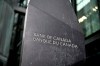 A sign at the Bank of Canada building is seen in Ottawa, on July 24, 2024. THE CANADIAN PRESS/Justin Tang