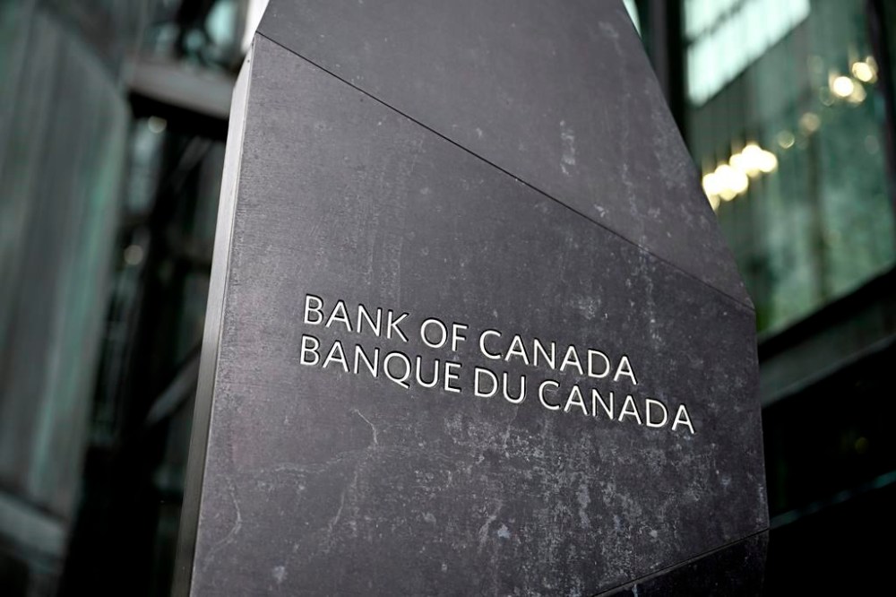 A sign at the Bank of Canada building is seen in Ottawa, on July 24, 2024. THE CANADIAN PRESS/Justin Tang
