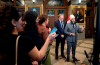 NDP MP Peter Julian looks on as leader Jagmeet Singh speaks with reporters in the foyer of the House of Commons, Thursday, September 19, 2024 in Ottawa. THE CANADIAN PRESS/Adrian Wyld
