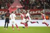 Monaco's Maghnes Akliouche, third left, celebrates after scoring his side's opening goal during the Champions League opening phase soccer match between Monaco and Barcelona at the Louis II stadium, in Monaco, Monaco, Thursday, Sept. 19, 2024. (AP Photo/Laurent Cipriani)
