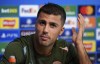 Manchester City's Rodri attends a press conference at the City Football Academy in Manchester, England, Tuesday Sept. 17, 2024. (Martin Rickett/PA via AP)