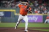 Houston Astros starting pitcher Justin Verlander delivers during the first inning of a baseball game against the Los Angeles Angels, Friday, Sept. 20, 2024, in Houston. (AP Photo/Kevin M. Cox)
