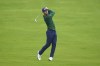 USA's Billy Horschel plays a shot on the 4th hole during day three of the PGA Championship at Wentworth Golf Club in Virginia Water, England, Saturday Sept. 21, 2024. (Zac Goodwin/PA via AP)