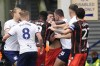 Blackburn Rovers' Owen Beck is confronted by Preston North End's Milutin Osmajic before being shown a red card, during an English Football League soccer match, at Deepdale, in Preston, England, Sunday, Sept. 22, 2024. (Nick Potts/PA via AP)