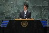 Prime Minister Justin Trudeau delivers a speech during a plenary at the Summit of the Future at the United Nations headquarters in New York on Sunday, Sept. 22, 2024. THE CANADIAN PRESS/Sean Kilpatrick