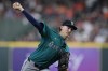 Seattle Mariners starting pitcher Bryce Miller delivers during the first inning of a baseball game against the Houston Astros, Monday, Sept. 23, 2024, in Houston. (AP Photo/Kevin M. Cox)