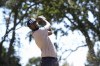 Sahith Theegala hits from the second tee during the final round of the Procore Championship golf tournament at Silverado Resort North Course, Sunday, Sept. 15, 2024, in Napa, Calif. (AP Photo/Godofredo A. Vásquez)