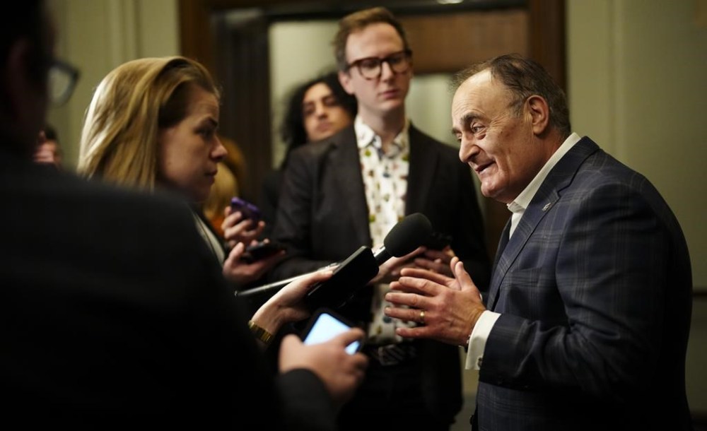 Liberal MP Faycal El-Khoury arrives for a caucus meeting on Parliament Hill in Ottawa on Wednesday, Dec. 13, 2023. At least two Canadians have died in the escalating violence in Lebanon, as Israeli strikes kill Hezbollah militants along with civilians and children. THE CANADIAN PRESS/Sean Kilpatrick