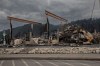 Canada's wildfire season is on track to be second largest of this century as a measure of area burned, trailing only last year's record-breaking season.The burned-out Esso gas station in Jasper, Alta. is shown on Friday July 26, 2024. THE CANADIAN PRESS/Amber Bracken