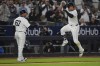 New York Yankees' Juan Soto runs the bases after hitting a homerun during the fifth inning of a baseball game against the Baltimore Orioles, Wednesday, Sept. 25, 2024, in New York. (AP Photo/Bryan Woolston)