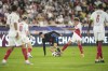 Barcelona's Pedri, center, fights for the ball with Monaco's Eliesse Ben Seghir during the Champions League opening phase soccer match between Monaco and Barcelona at the Louis II stadium, in Monaco, Monaco, Thursday, Sept. 19, 2024. (AP Photo/Laurent Cipriani)