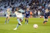 Manchester City's Aoba Fujino scores their side's third goal of the game from the penalty spot during the UEFA Women's Champions League, Second Round Qualifying, Second Leg match between Manchester City and Paris FC at the Manchester City Academy Stadium in Manchester, England, Thursday Sept. 26, 2024. (Danny Lawson/PA via AP)