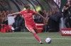 Portland Thorns FC midfielder Christine Sinclair (12) controls the ball during an NWSL soccer match against NJ/NY Gotham FC, Sunday, March 24, 2024, in Portland, Ore. Sinclair has announced plans to retire from professional soccer at the end of the National Women's Soccer League season. THE CANADIAN PRESS/AP-Amanda Loman