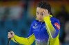 Alberta skip Kayla Skrlik reacts to her shot while playing Team Canada at the Scotties Tournament of Hearts, in Kamloops, B.C., on Thursday, February 23, 2023. THE CANADIAN PRESS/Darryl Dyck