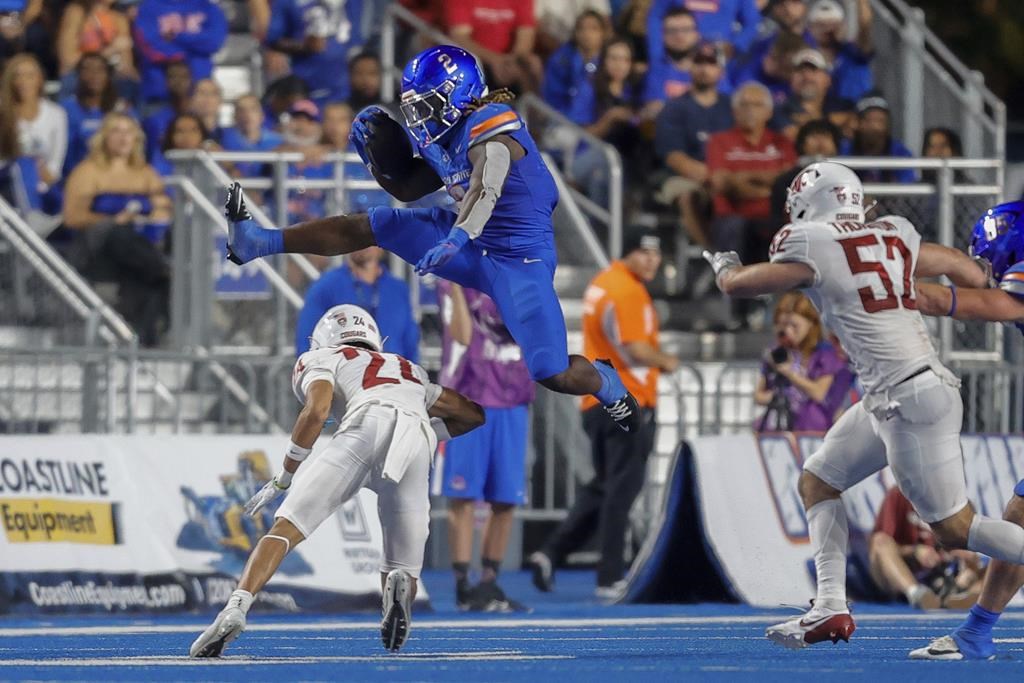 Ashton Jeanty runs for 259 yards and 4 TDs, No. 25 Boise State beats
