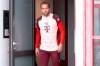 Bayern Munich's Harry Kane arrives for a training session ahead of Wednesday's Champions League opening phase soccer match against Aston Villa, in Munich, Germany, Tuesday, Oct. 1, 2024. (Sven Hoppe/dpa via AP)