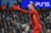Bayern's goalkeeper Manuel Neuer reacts during the Champions League opening phase soccer match between Aston Villa and Bayern Munich, at Villa Park in Birmingham, England, Wednesday, Oct. 2, 2024. (AP Photo/Rui Vieira)
