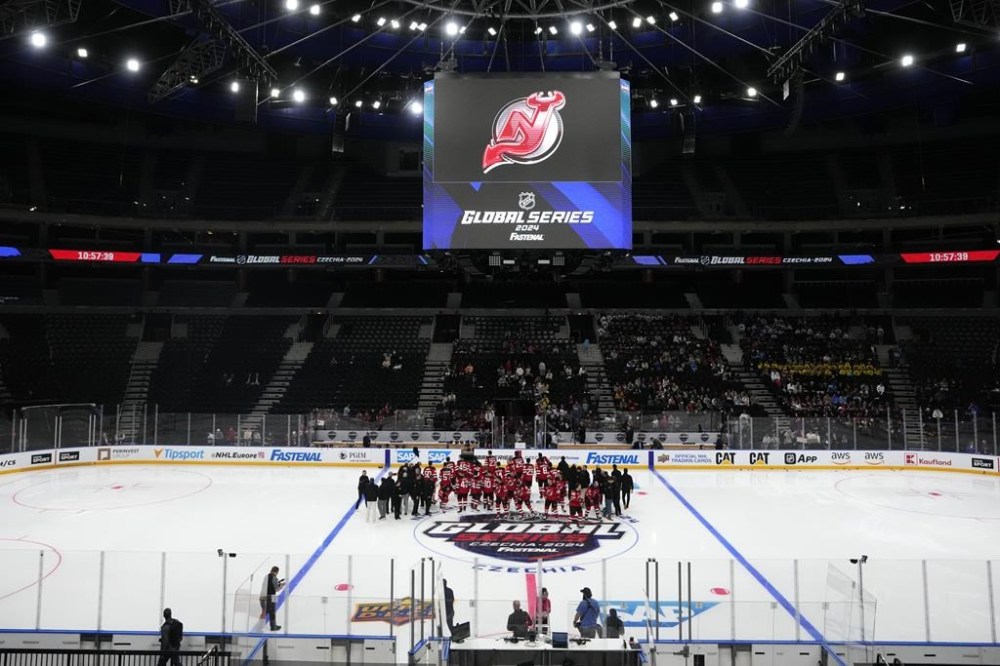 The Devils meet the Sabres in the Czech capital to open the NHL regular