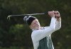 Bill Murray on the 8th on day one on day one of the Alfred Dunhill Links Championship at Carnoustie, in Angus, Scotland, Thursday Oct. 3, 2024. (Jane Barlow/PA via AP)