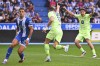 Barcelona's Robert Lewandowski, center, celebrates after scoring the opening goal against Alaves during a Spanish La Liga soccer match at the Mendizorroza stadium in Vitoria-Gasteiz, Spain, Sunday, Oct. 6, 2024. (AP Photo/Miguel Oses)