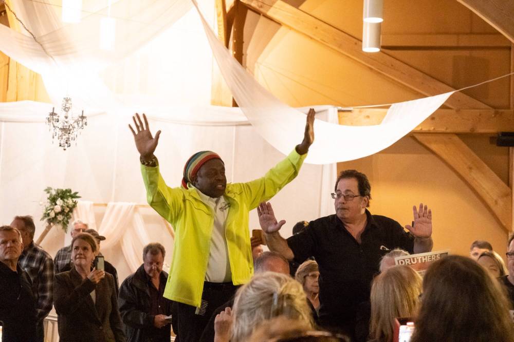 ANDRE BOISJOLI PHOTO
Hundreds of people showed up to the Niverville Heritage Centre where a public hearing was being held on Plan 2050. The controversial plan lays out the framework for a regional 30-year plan that would develop the Winnipeg Metropolitan Region’s economic, environmental, and transportation infrastructures. The meeting was cancelled due to larger than anticipated numbers of people in attendance.