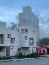 Wendy Sawatzky / Free Press
                                Multiple fire units raced to Centre Village at 575 Balmoral St. Wednesday evening.