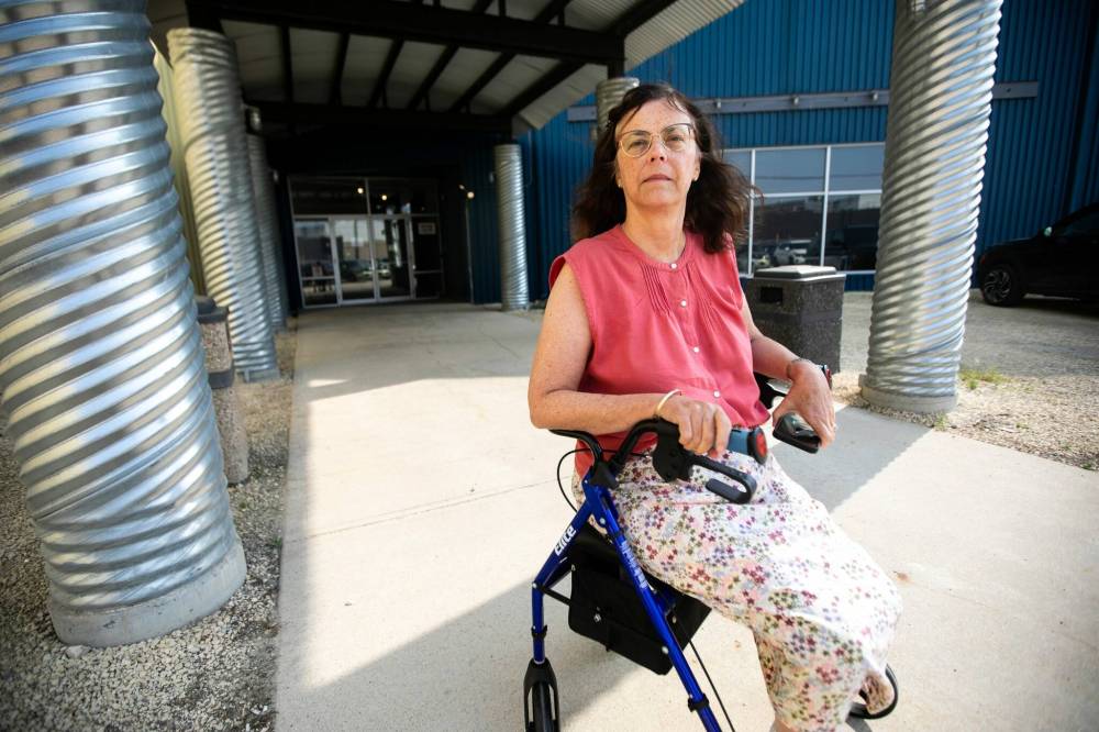 MIKAELA MACKENZIE / WINNIPEG FREE PRESS
Cheryl Grewar is in constant pain and fears falling. ‘I broke my ankle once — I don’t want to break anything else.’ She continues to wait for spinal neurosurgery.