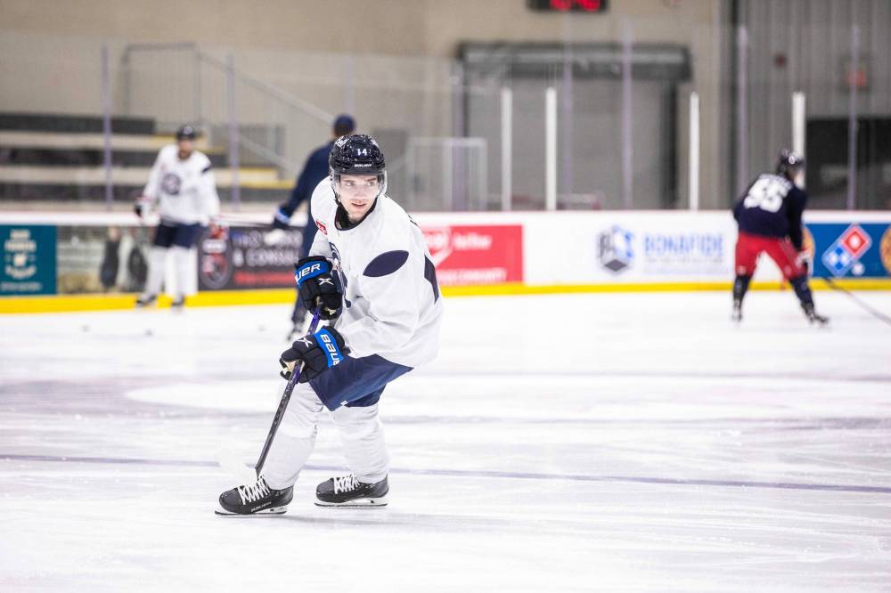 MIKAELA MACKENZIE / FREE PRESS
Ville Heinola says recovering from a broken ankle last season helped him grow mentally.