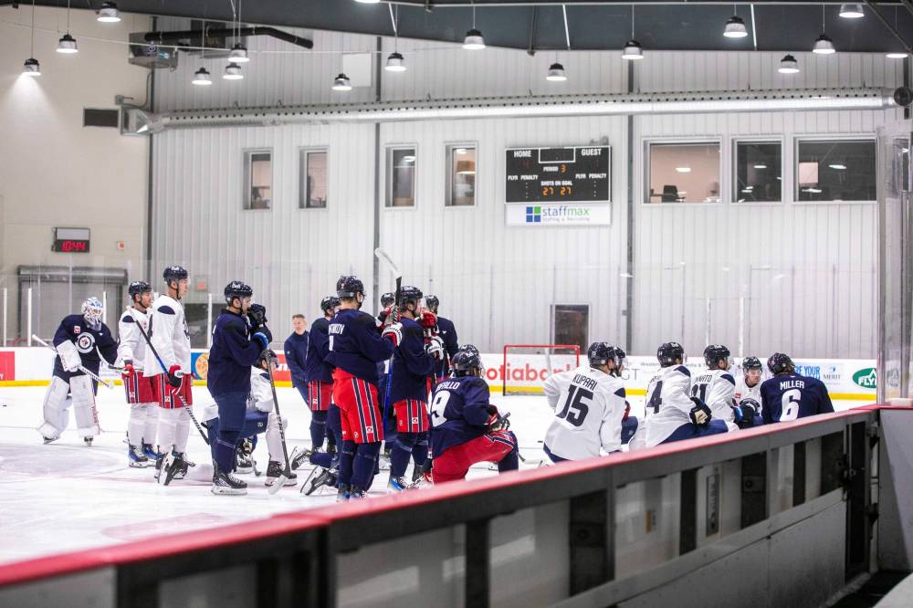 MIKAELA MACKENZIE / FREE PRESS
On-ice training camp sessions begin Sept. 19, and the Jets start their six-game preseason schedule on Sept. 21 before the regular season starts Oct. 9.