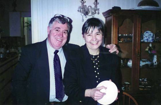 Murray Burt and his wife, Betsy, in 1995. (Supplied)