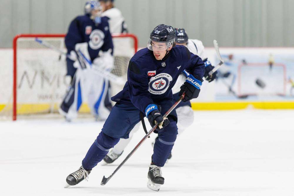 MIKE DEAL / FREE PRESS
Brayden Yager says the Young Stars Classic is a good opportunity for the Jets prospects to showcase their skills.