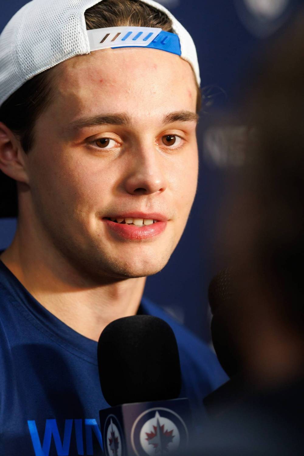 MIKE DEAL / FREE PRESS
Elias Salomonsson plans to make it as difficult as possible for the Jets coaching staff to assign him to the Manitoba Moose.