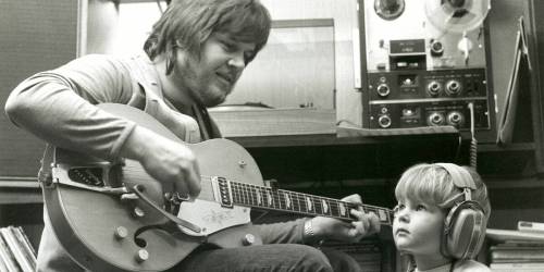 SUPPLIED
                                Randy Bachman in the studio with his son Tal in the early 1970s