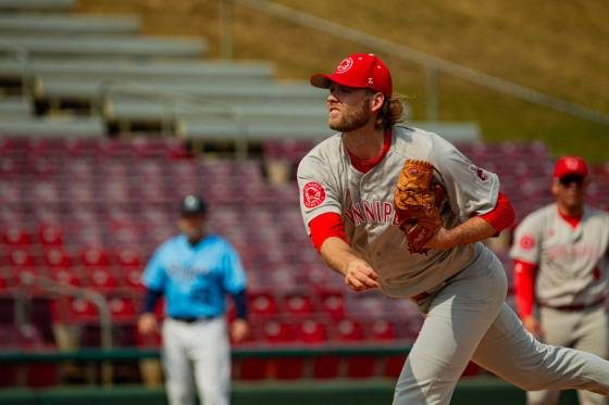 Winnipeg starter Landen Bourassa (Jenna Spanola / Kane County Cougars)