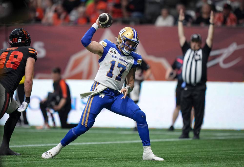 Darryl Dyck / THE CANADIAN PRESS files
Chris Streveler was a short-yardage beast for the Bombers, scoring 10 touchdowns before he was knocked out of the lineup with a season-ending injury.