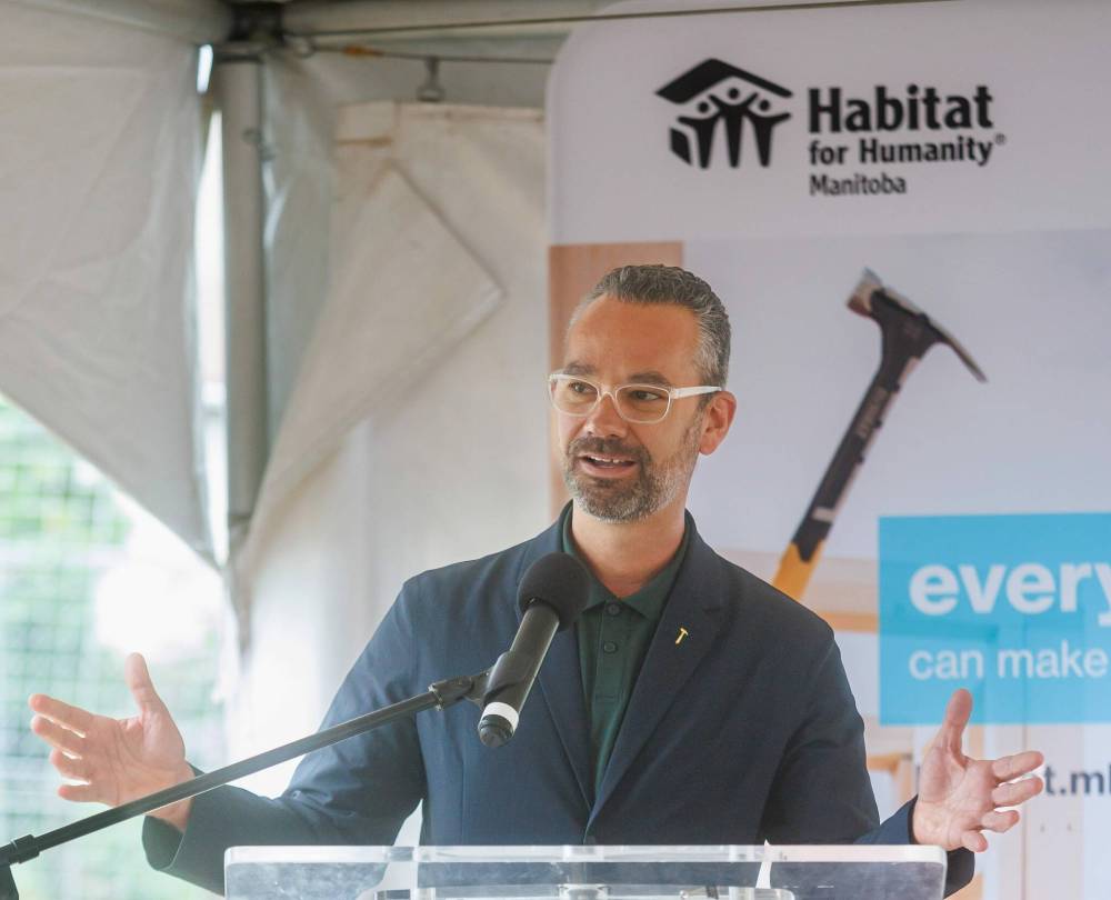 MIKE DEAL / FREE PRESS
Pedro Barata, president and CEO of Habitat for Humanity Canada, says a lot can be accomplished when everyone works together — and the new Habitat development is proof.