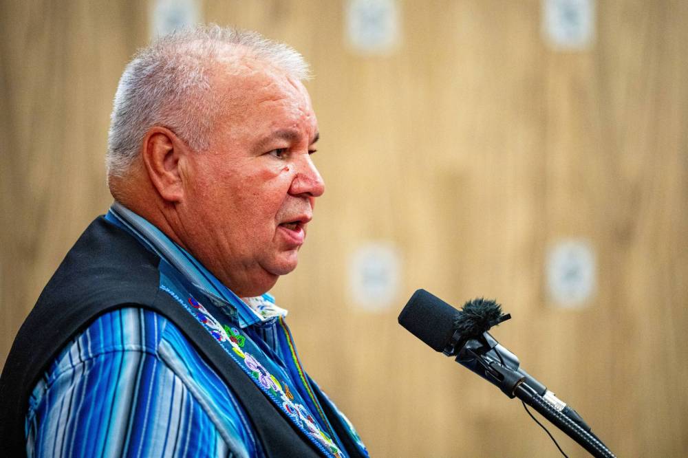 NIC ADAM / FREE PRESS FILES
David Chartrand, president of the Manitoba Métis Federation, said the MMF is exploring wind-generated energy projects of its own.