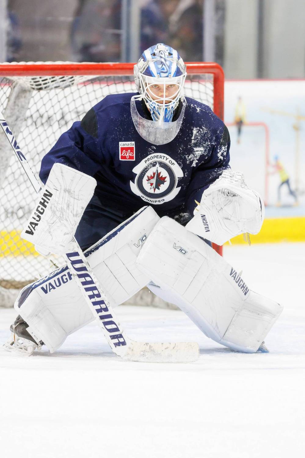 MIKE DEAL / FREE PRESS
Goaltender Kaapo Kähkönen is expected to start in net Saturday night.