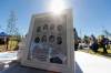 MIKE DEAL / FREE PRESS
                                A framed collection of the children who lost their lives during the unveiling of the historical marker commemorating the eight victims of the 1972 plane crash in Winnipeg.