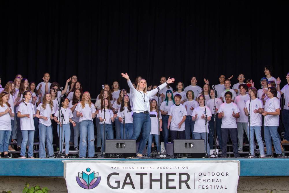 SUPPLIED
This year’s Gather outdoor choral festival features 12 youth, adult and cultural choirs.